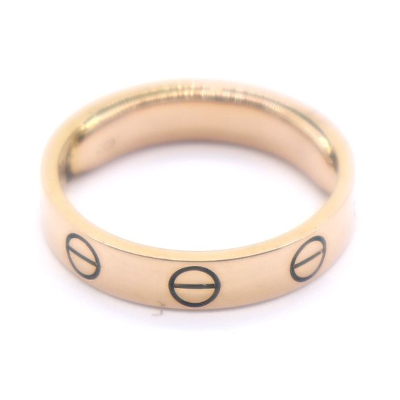 Cartier #43681 Rose Pink 18k Gold Love Wedding Band 3.5mm Wide Size 50 4.25 Ring - Picture 9 of 9